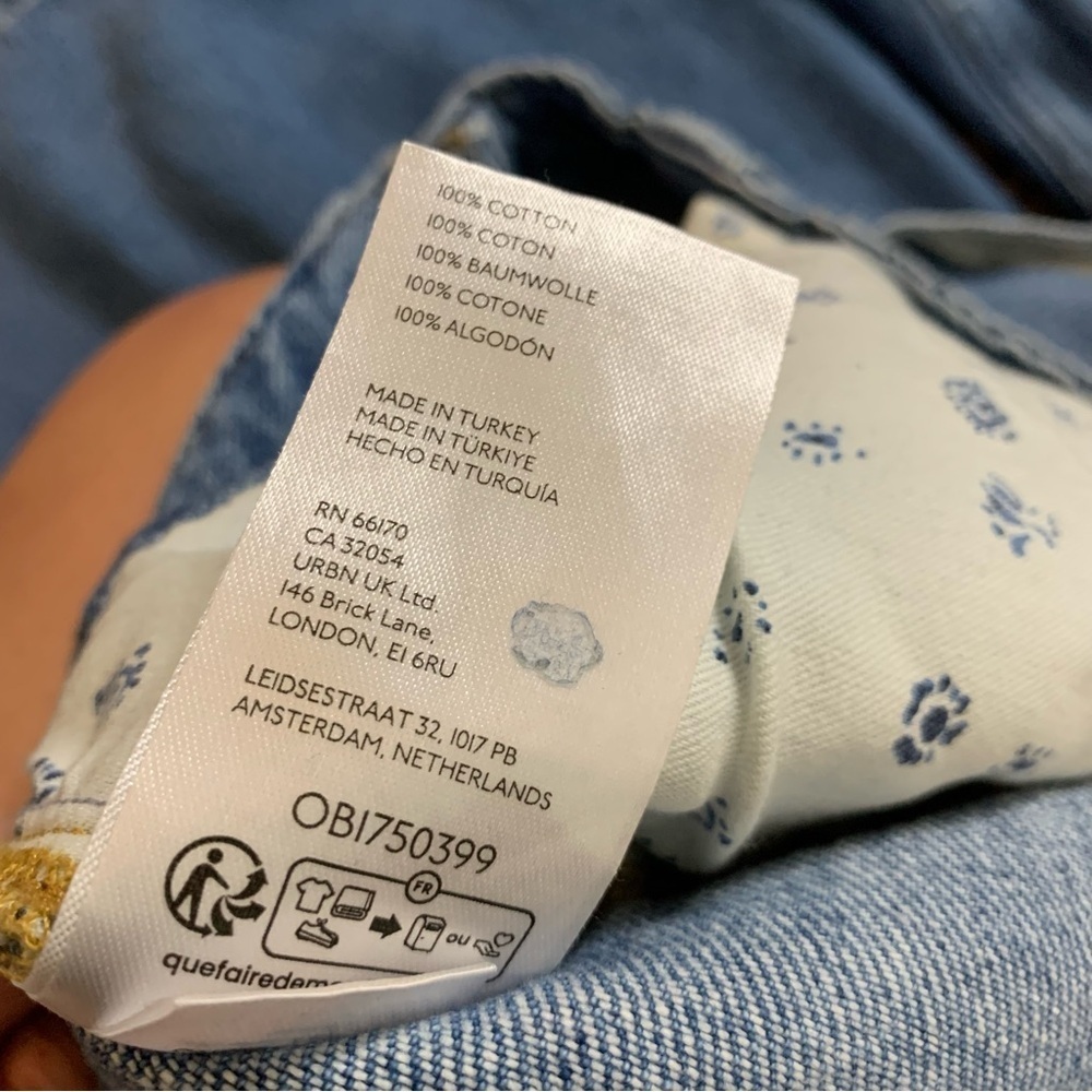 Pilcro Corset High-Rise Crop Culotte Jeans 28 - Picture 11 of 11
